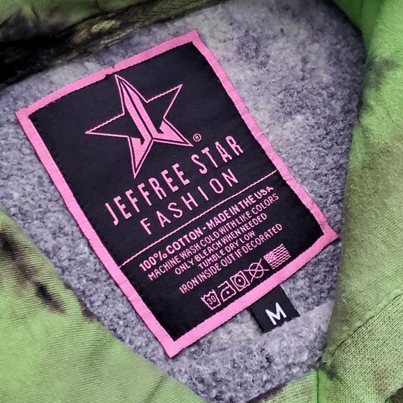 Jeffree Star 420 Tie Dye Gold Leaf Limited Edition Hoodie - Picture 5 of 6